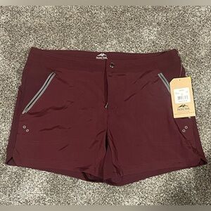 Pacific Trail Women's Athletic Shorts - Burgundy
